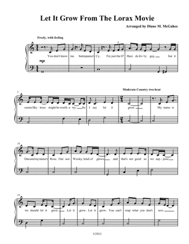 Let It Grow (arr. Diane M. McGahee)