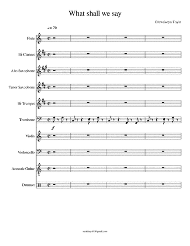 Orchestra for What shall we say