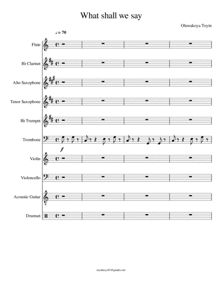 Orchestra for What shall we say