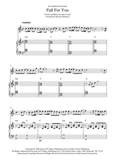 Fall For You (arr. Kaiserin Rebecca)