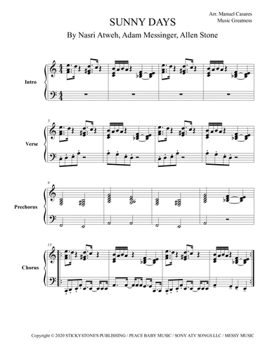 Sunny Days (arr. Music Greatness)