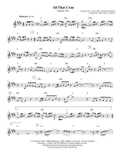 All That I Am (arr. Marco Polo Ignacio)