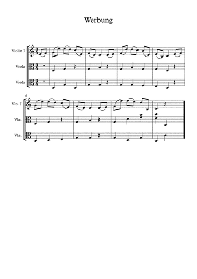 Werbung (Wooing) - Austrian folksong (arr. Laslo Babinski)