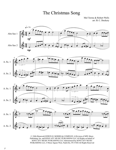 The Christmas Song (chestnuts Roasting On An Open Fire) (arr. B. C. Dockery)