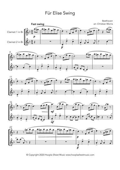Für Elise Swing (arr. Christian Morris)