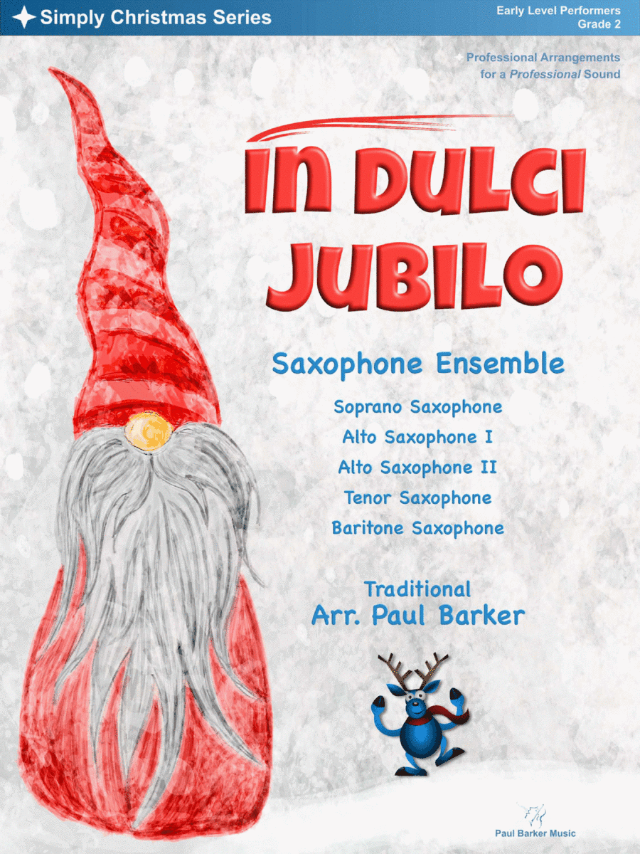 In Dulci Jubilo (Saxophone Ensemble) (arr. Paul Barker)