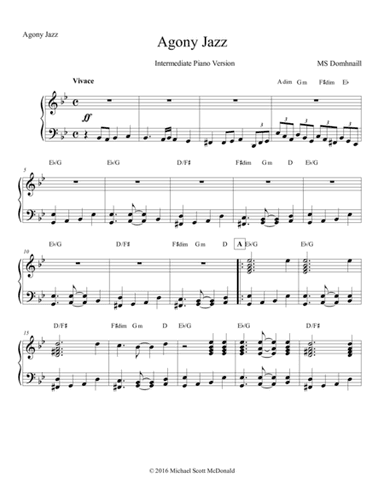 Agony Jazz -Solo Piano Version