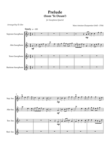 Prelude (from Te Deum) (arr. Dorothy Orr)