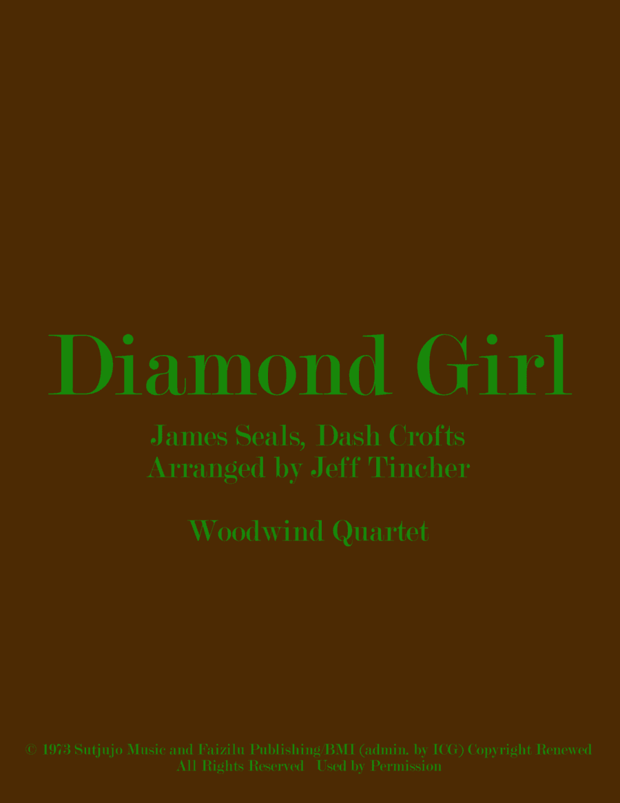 Diamond Girl (arr. Jeff Tincher)