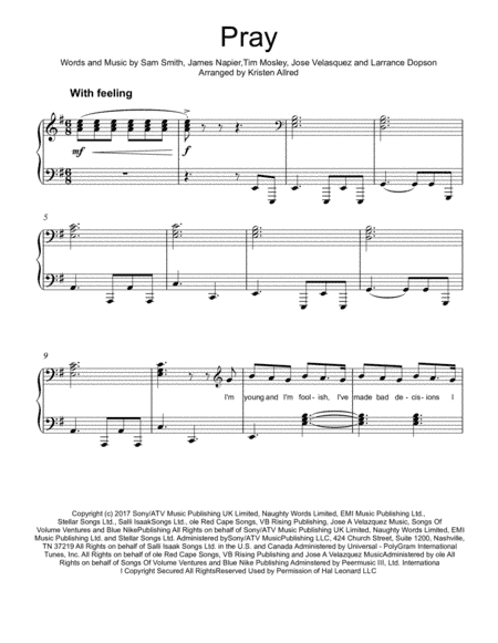 Pray (arr. Kristen Allred)