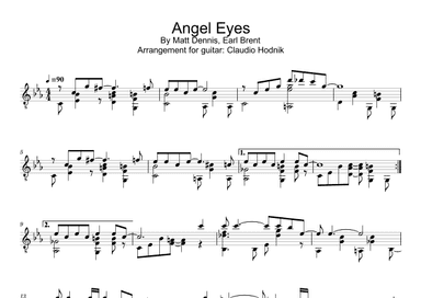 Angel Eyes (arr. Claudio Hodnik)