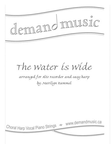 The Water is Wide - for alto recorder and harp (arr. Marilyn Rummel)