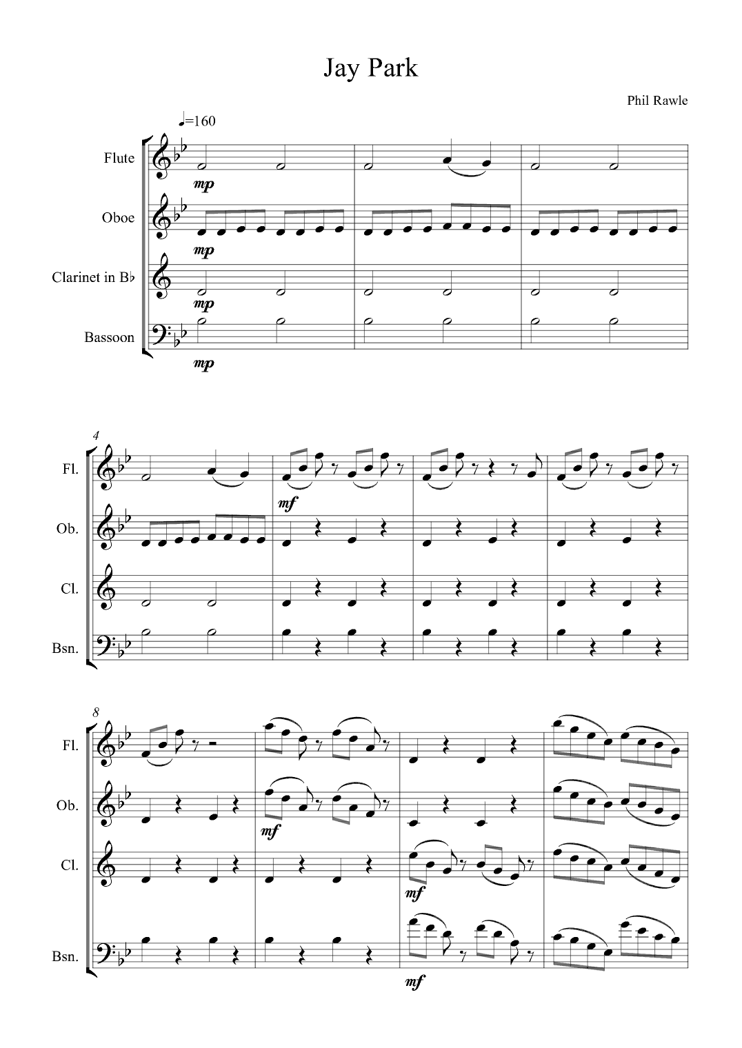 Jay Park - Wind Quartet