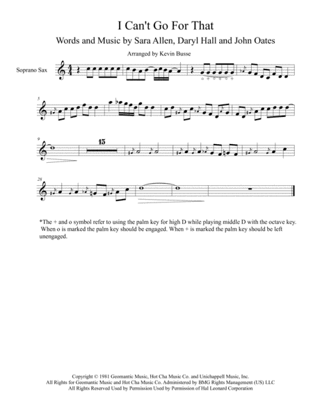 I Can't Go For That (arr. Kevin Busse)