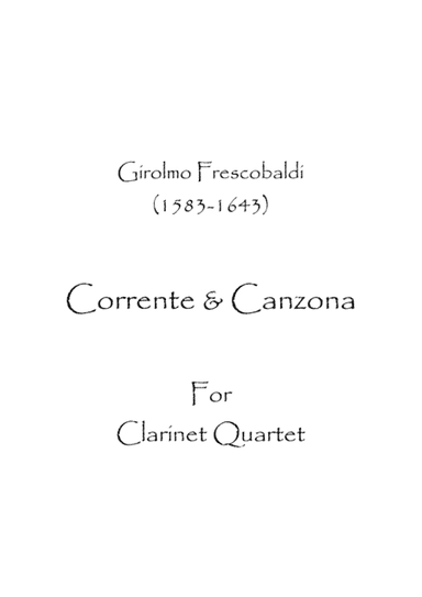 Corrente & Canzona (arr. Spence Bundy)
