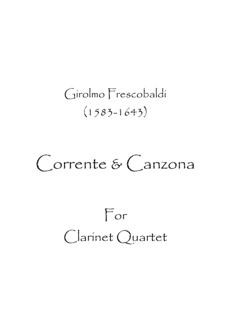 Corrente & Canzona (arr. Spence Bundy)