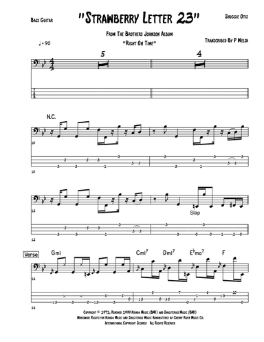 Strawberry Letter 23 (arr. Accubass)