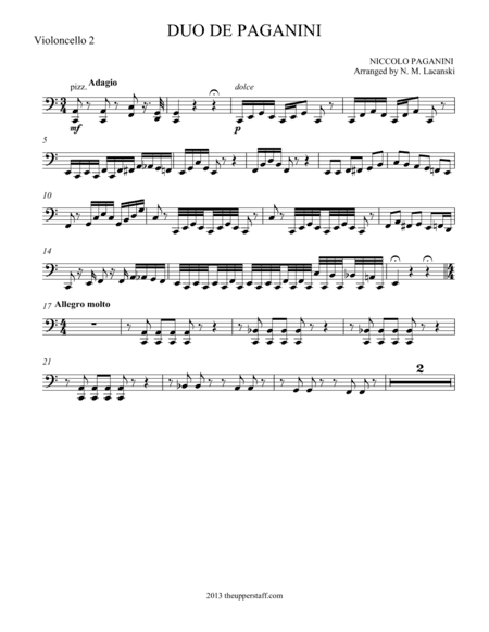 Duo de Paganini (arr. Nick Lacanski)
