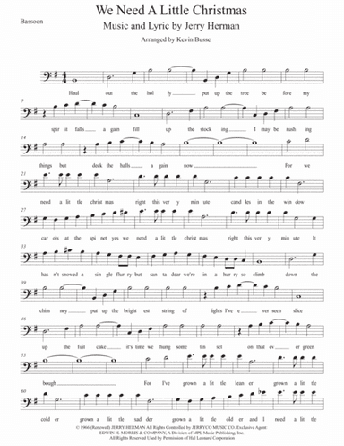 We Need A Little Christmas (arr. Kevin Busse)