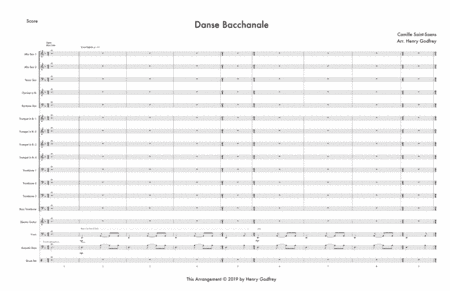 Danse Bacchanale [SCORE] (arr. Henry Godfrey)