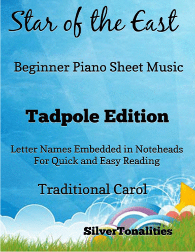 Star of the East Beginner Piano Sheet  Music 2nd Edition (arr. SilverTonalities)