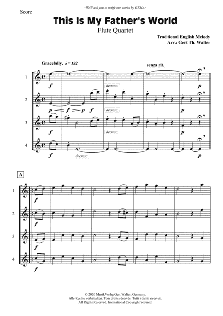 This Is My Father's World (arr. Gert Th. Walter)