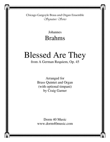 Blessed Are They, from A German Requiem, Op. 45 (arr. Craig Garner)