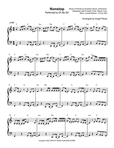 Sal Zag Seol Res Eo (nonstop) (arr. Angel Pérez)