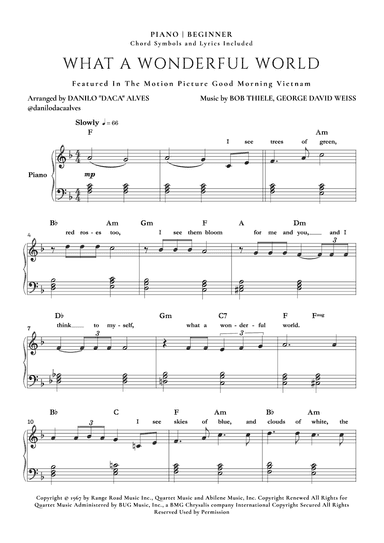 What A Wonderful World (arr. Danilo "Daca" Alves)