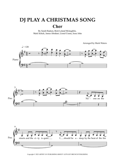 Dj Play A Christmas Song (arr. Mark Waters)