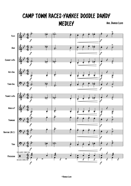 Camp town races - Yankee Doodle Dandy Medley! (arr. Darren Lloyd)