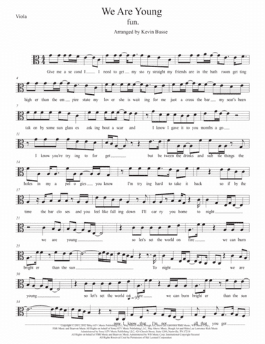 We Are Young (arr. Kevin Busse)