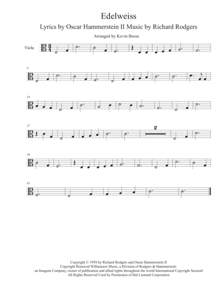 Edelweiss (arr. Kevin Busse)