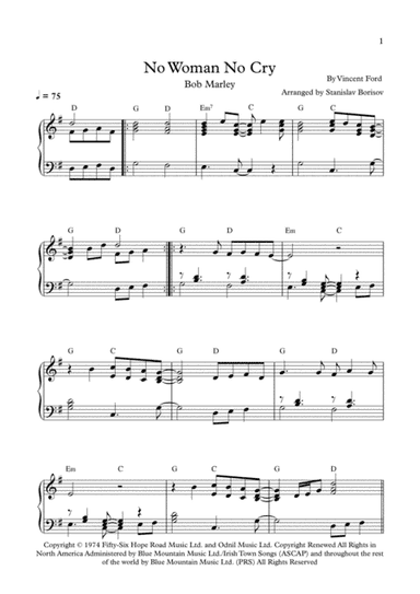 No Woman No Cry (arr. Stanislav Borisov)