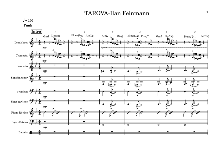 Tarova (arr. Ilan Feinmann)