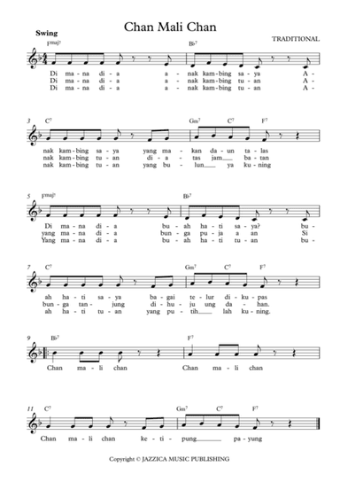 Chan Mali Chan (arr. Jazzica Music)