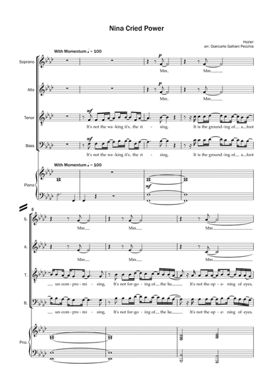 Nina Cried Power (feat. Mavis Staples) (arr. Giancarlo Galliani Pecchia)