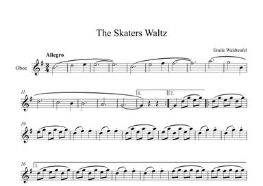The Skaters Waltz - Emile Waldteufel (Oboe) (arr. Digital Book Music)
