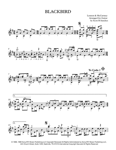 Blackbird (arr. Scott Sanchez)