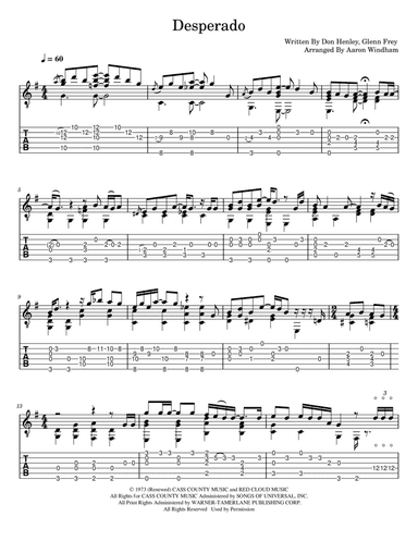 Desperado (arr. Aaron Windham)