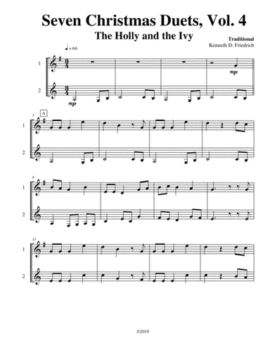 Seven Christmas Duets, Vol. 4 (arr. Kenneth D. Friedrich)