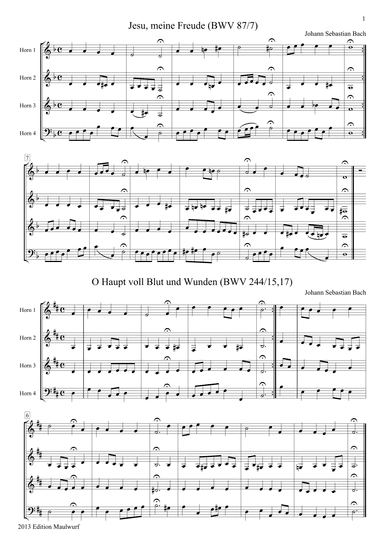2 Chorales (arr. Edition Maulwurf)