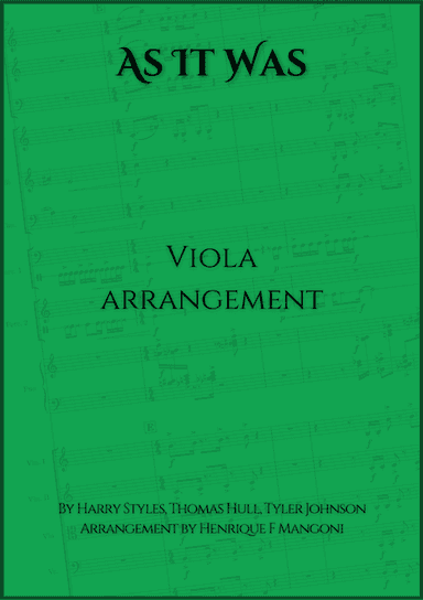 As It Was (arr. Henrique F Mangoni)