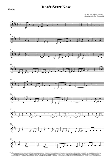 Don't Start Now (arr. Wesley S. SIlva)