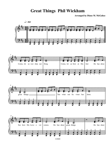 Great Things (arr. Diane M. McGahee)