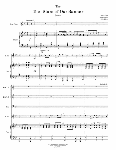 The Stars of Our Banner (arr. E. E. Biggs)