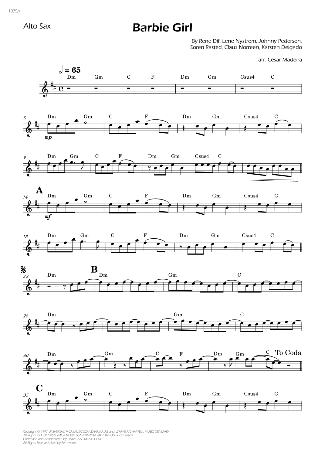 Barbie Girl (arr. César Madeira)