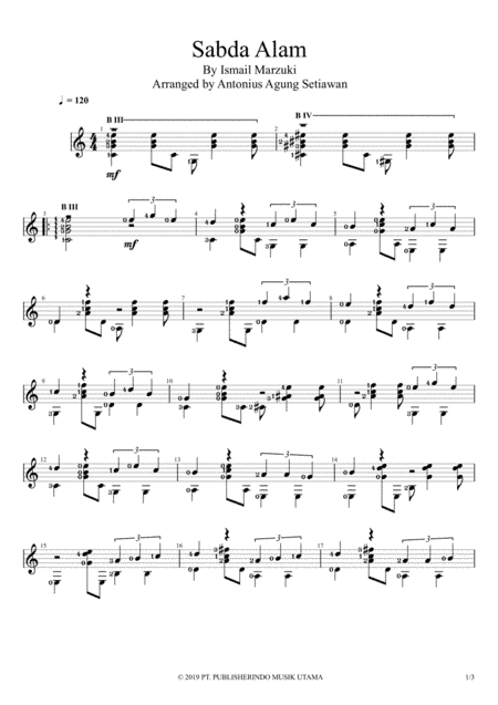 Sabda Alam (arr. Antonius Agung Setiawan)