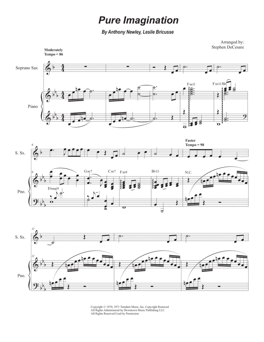 Pure Imagination (arr. Stephen DeCesare)
