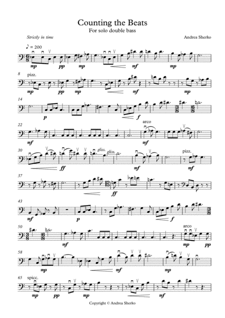 Counting the Beats for Solo Double Bass